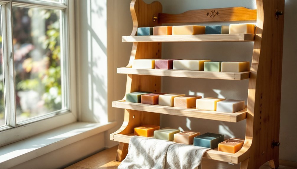 essential wooden soap racks