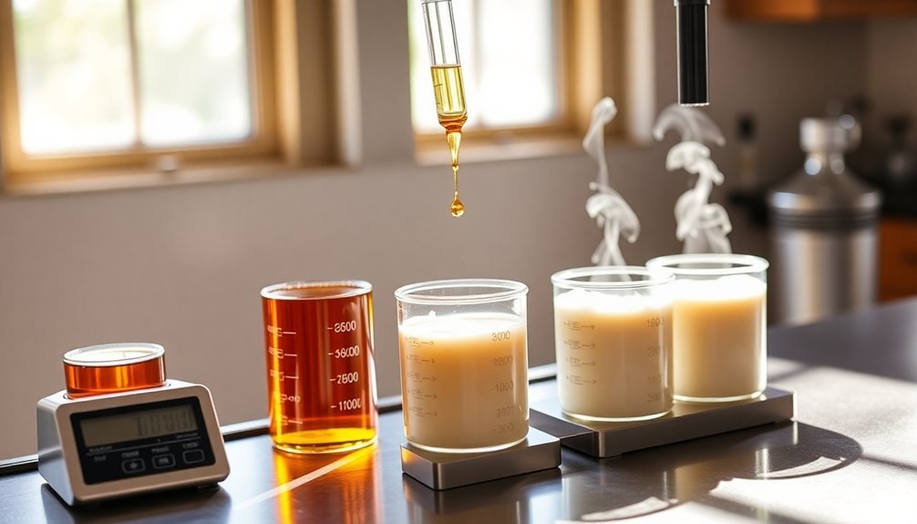 fragrance oil ratio testing