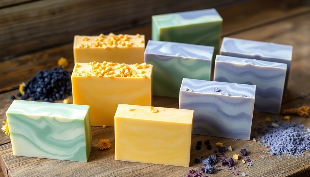 natural soap color options