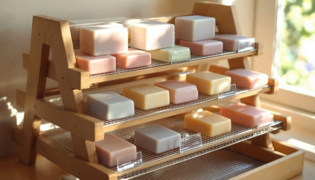 premium soap curing rack labels