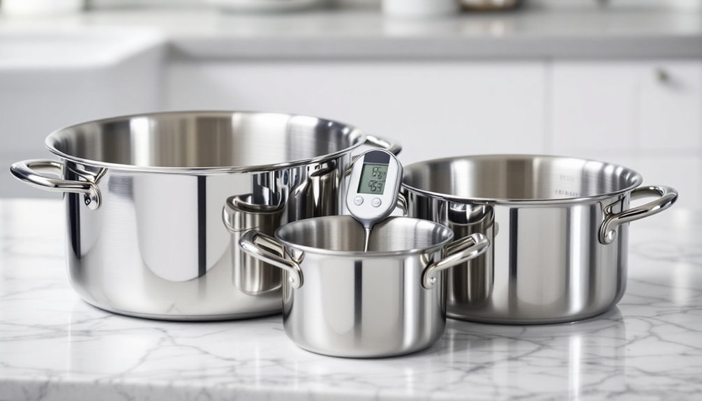 top stainless steel pots