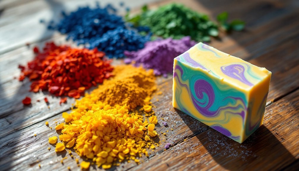 vibrant natural soap ingredients