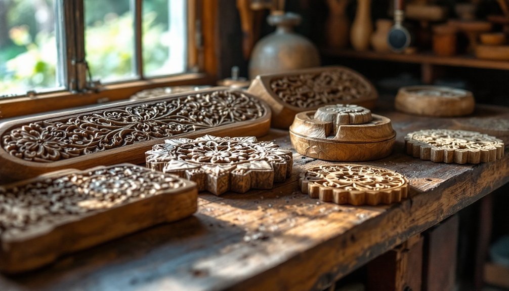 artisan wooden crafting molds