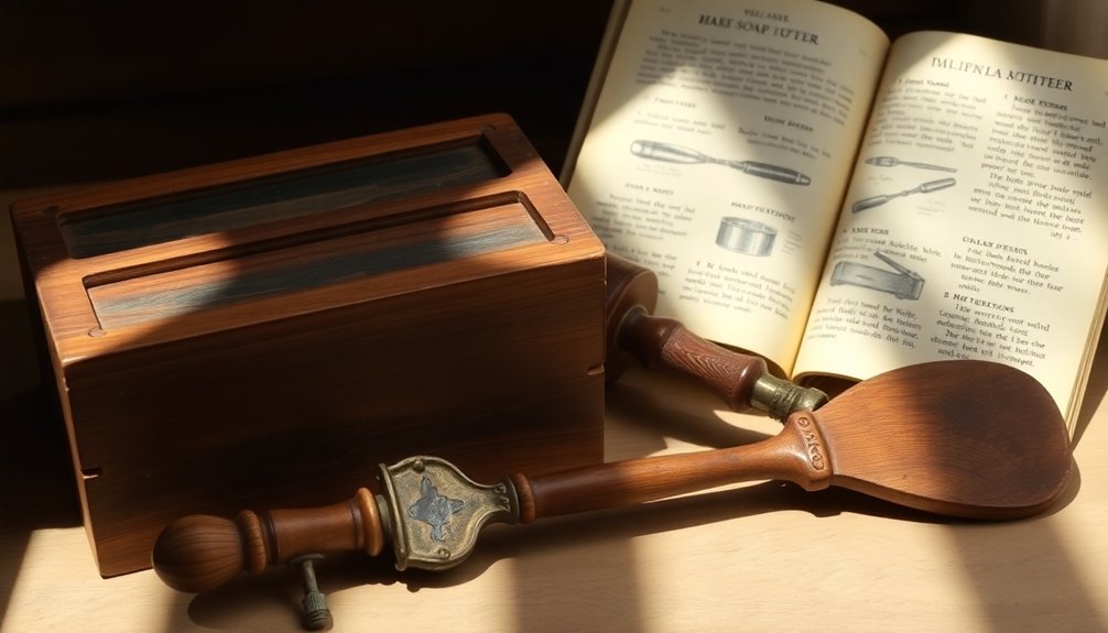 assessing wooden soap molds