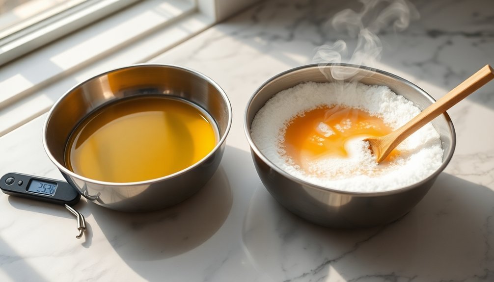 balancing oils and lye