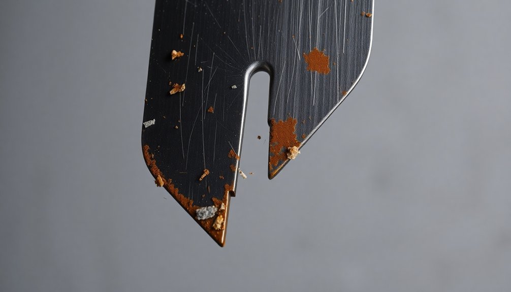 blade wear and damage