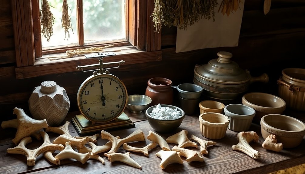 bone materials in homesteads