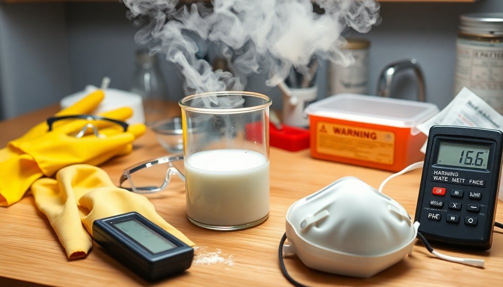 caustic properties of lye
