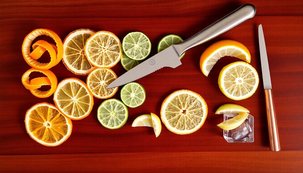 citrus garnish cutting techniques