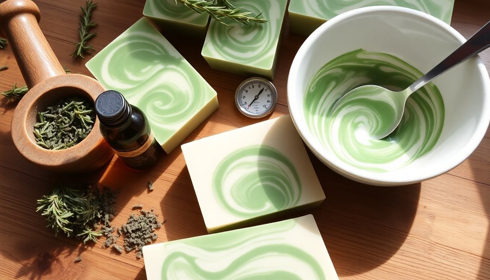 cold process soap making