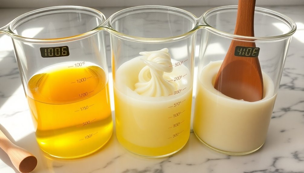 consistent saponification temperature blending