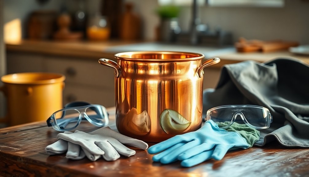 copper safety in alkaline solutions