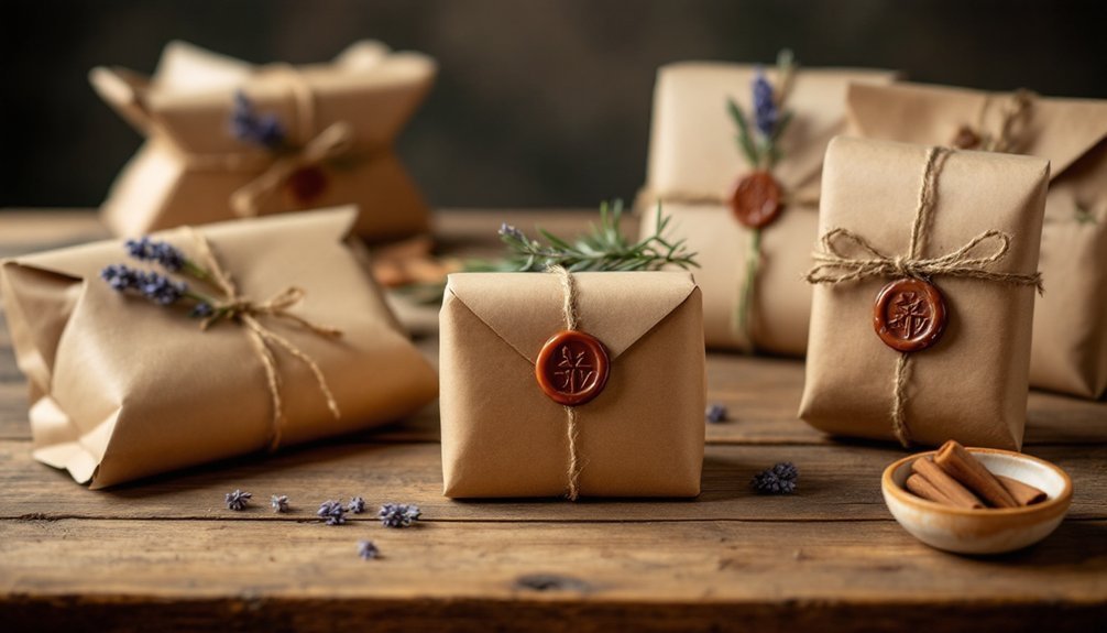 creative kraft soap wrapping