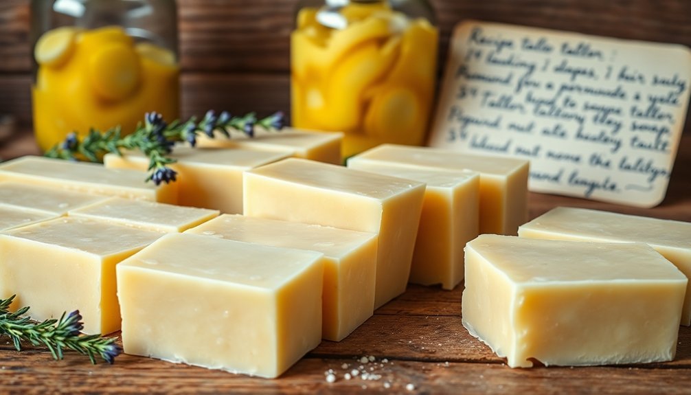 curing homemade tallow soap