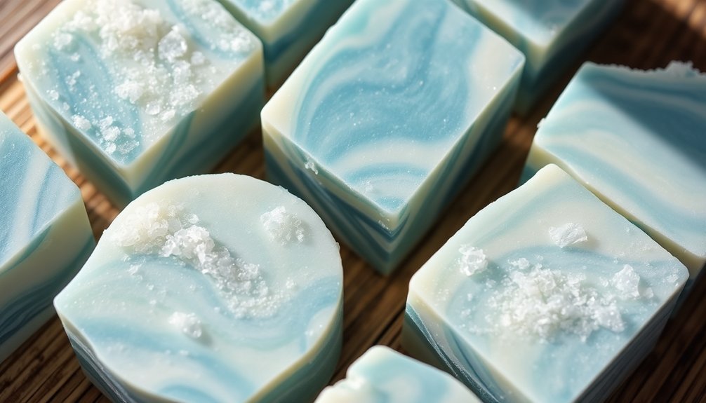 curing sea salt soaps