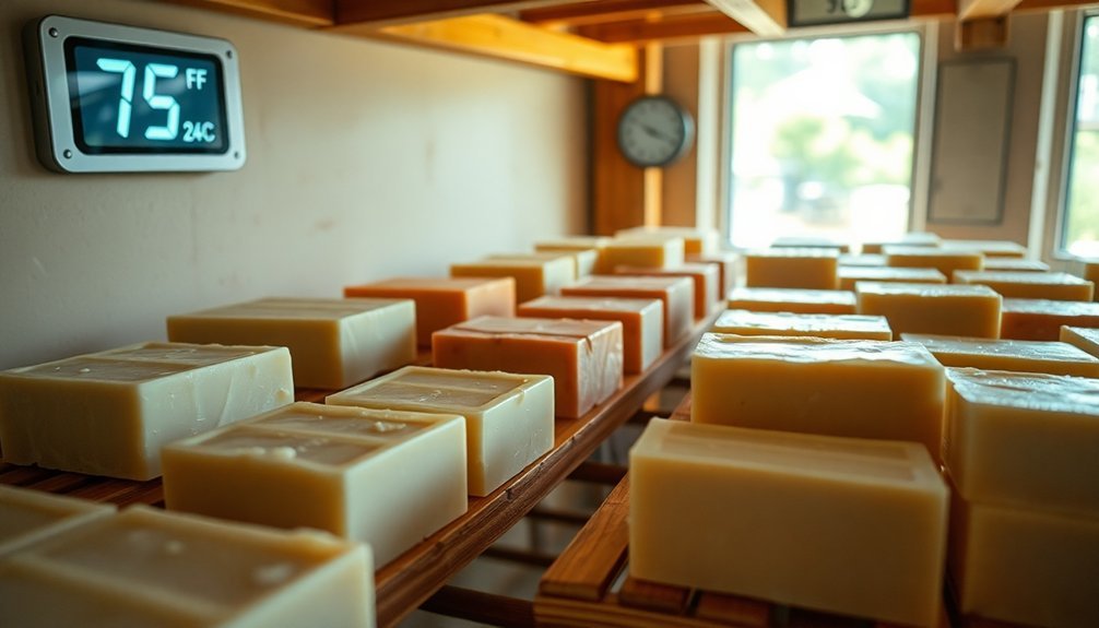 curing temperature for bars