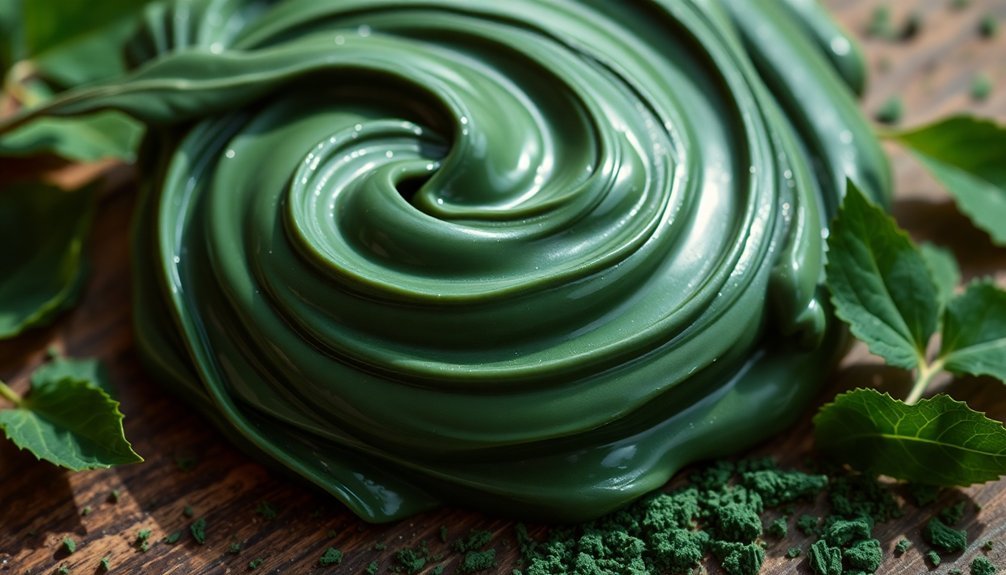 deep green earthy soaps
