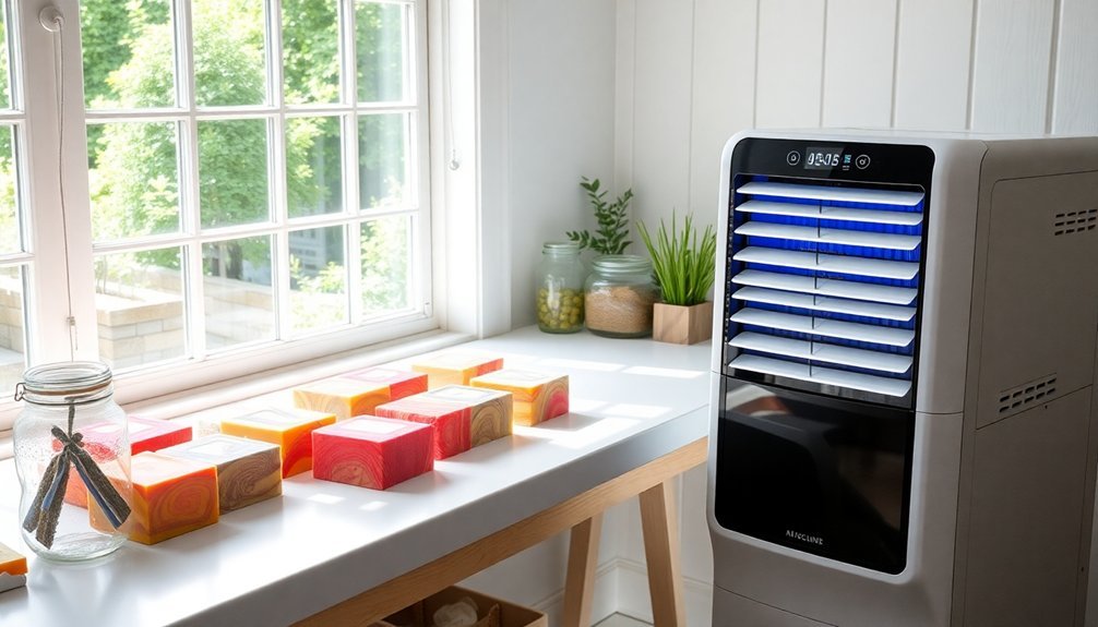 dehumidification methods for soapmaking