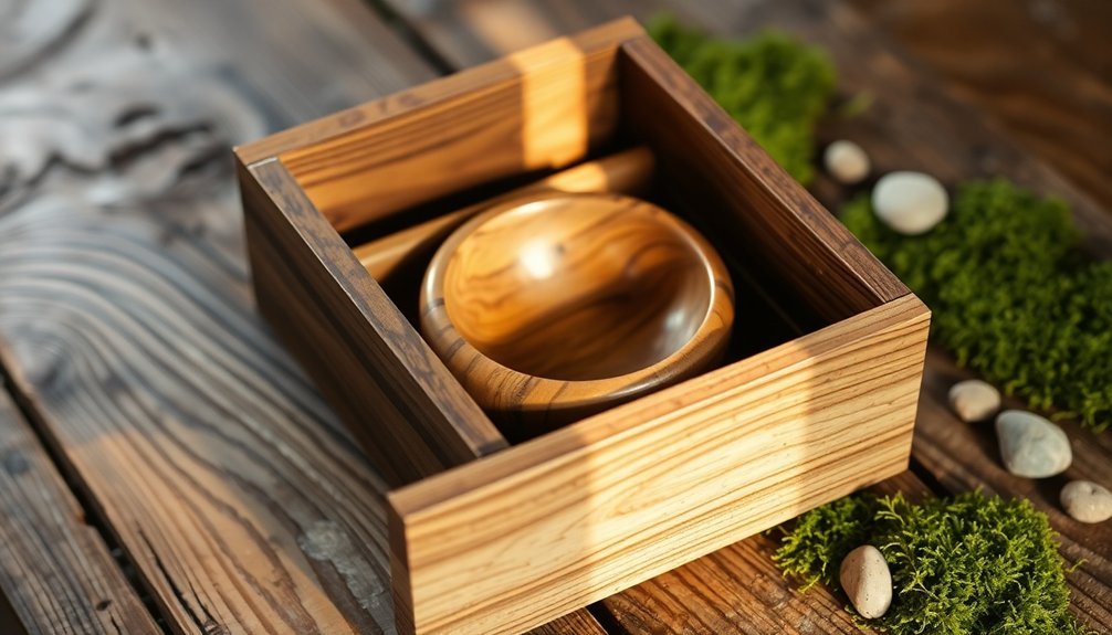 eco friendly wooden soap vessels