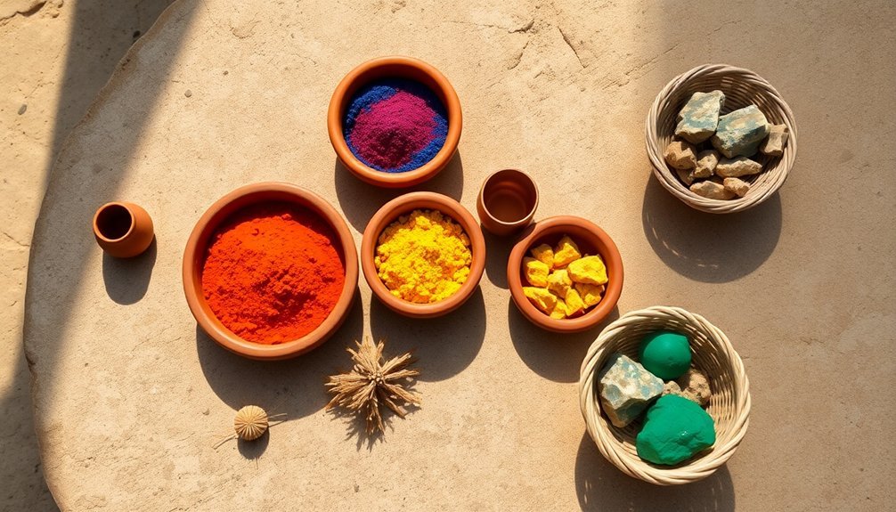 egyptian pigments and colors