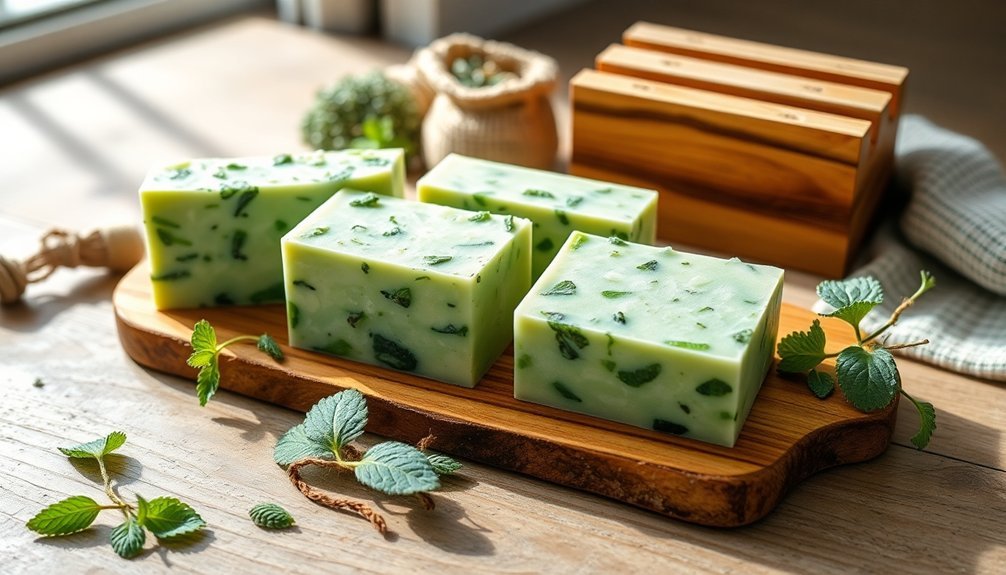 energizing peppermint nettle soap