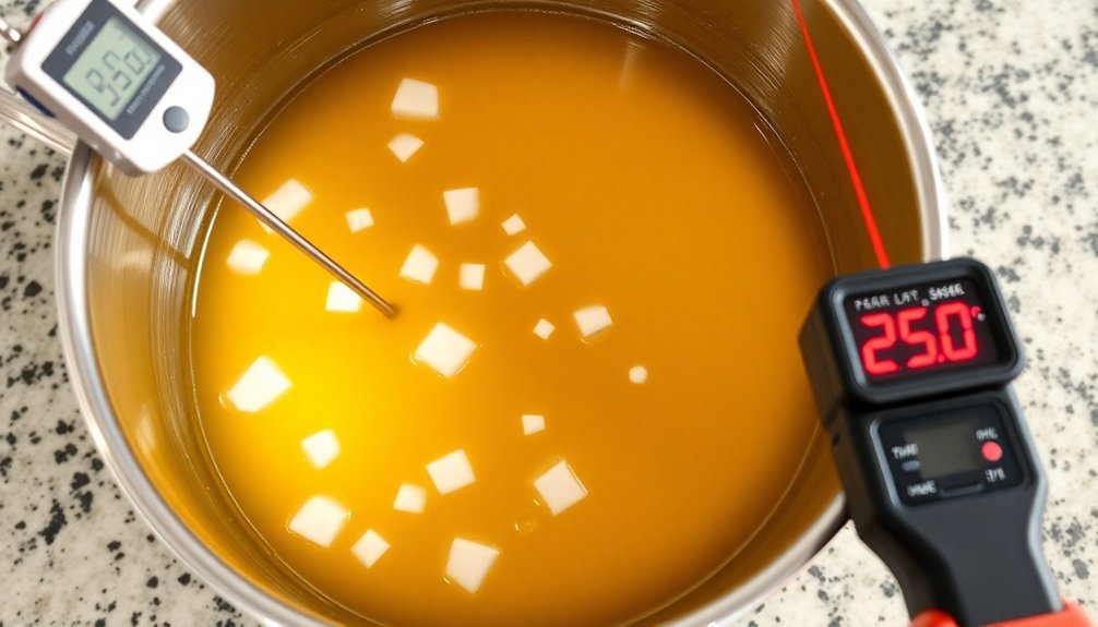 fat rendering temperature analysis