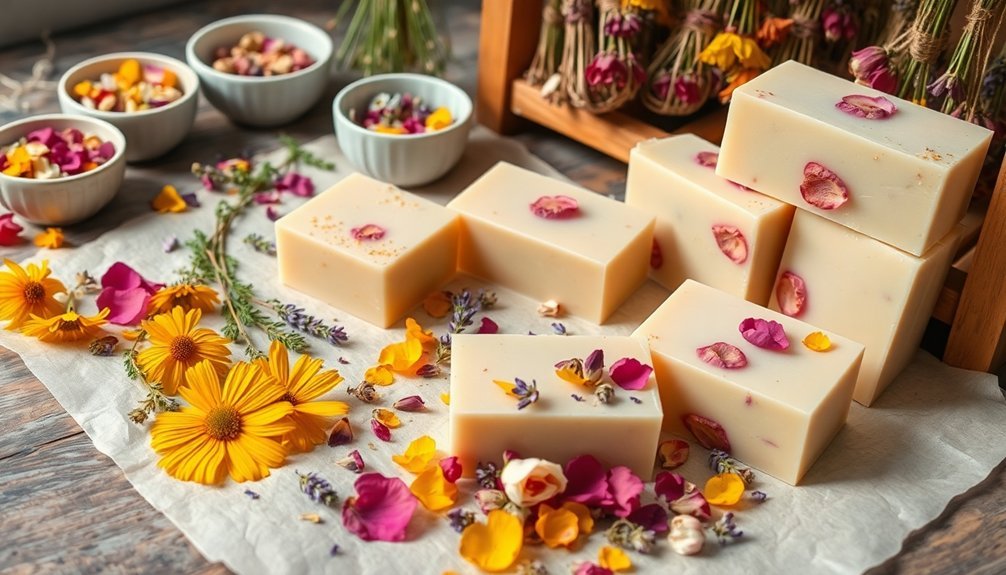 flower drying for soap
