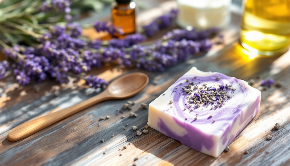 handmade lavender soap ingredients