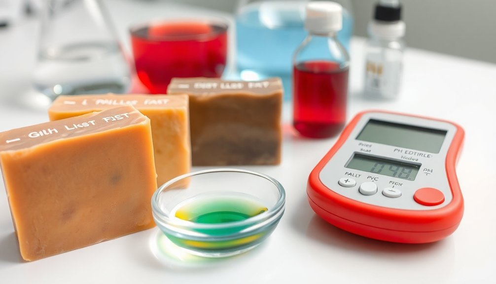 handmade soap ph testing