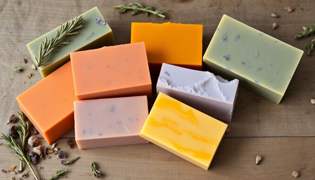 herb infused mediterranean soap colors
