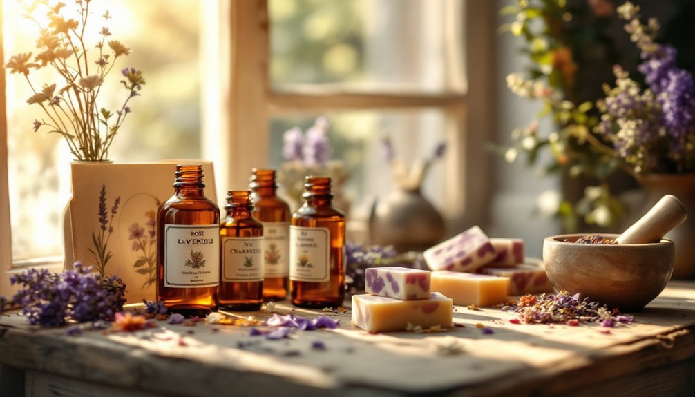 historic floral oils selection