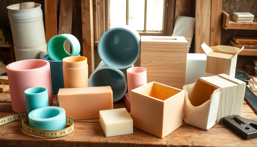 homemade soap mold creation