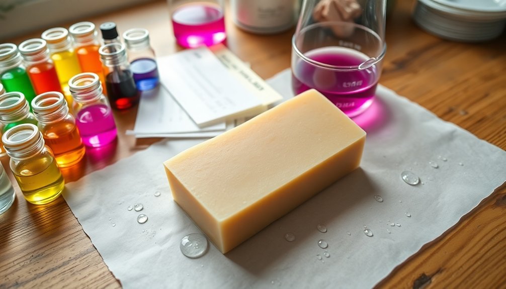 homemade soap ph testing