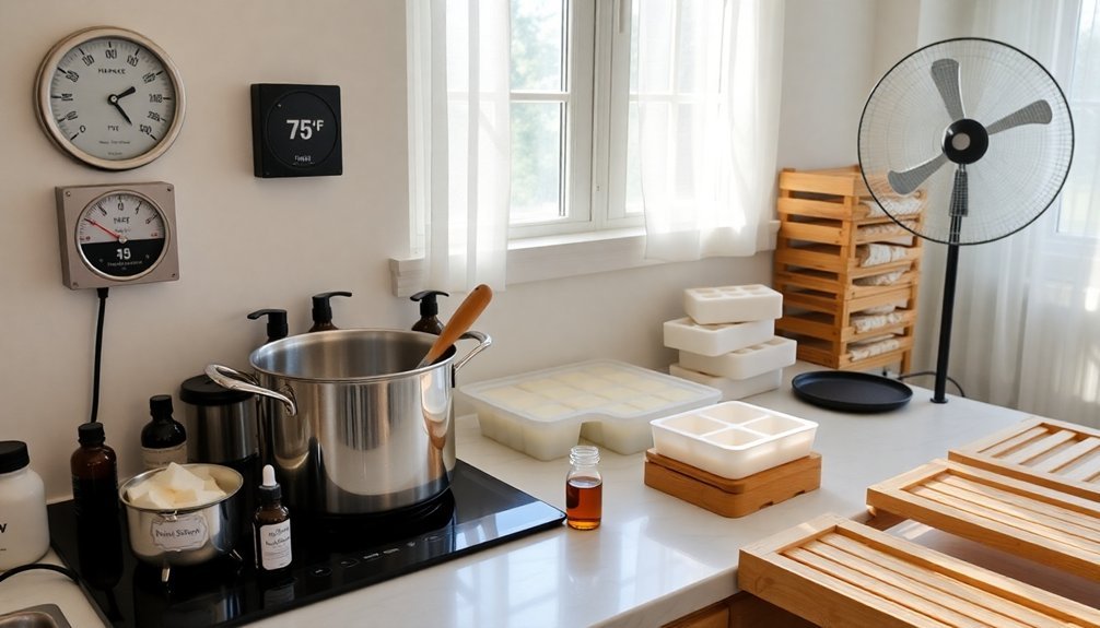 ideal conditions for soapmaking