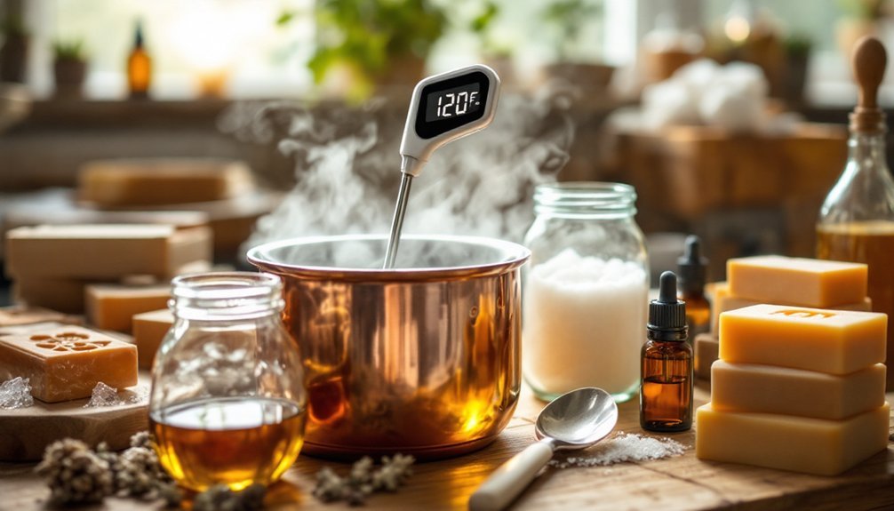 ideal saponification temperature range