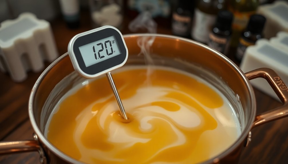 ideal saponification temperature range