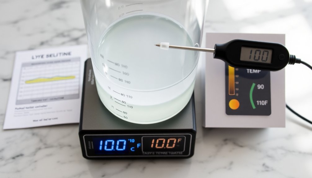 ideal temperatures for soapmaking