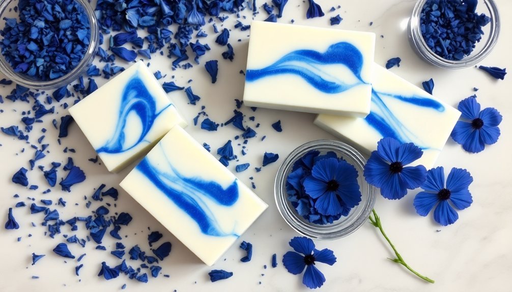 indigo hues of cornflower