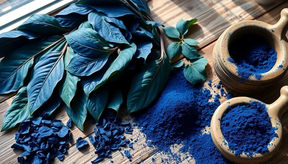 indigo s deep blue hue