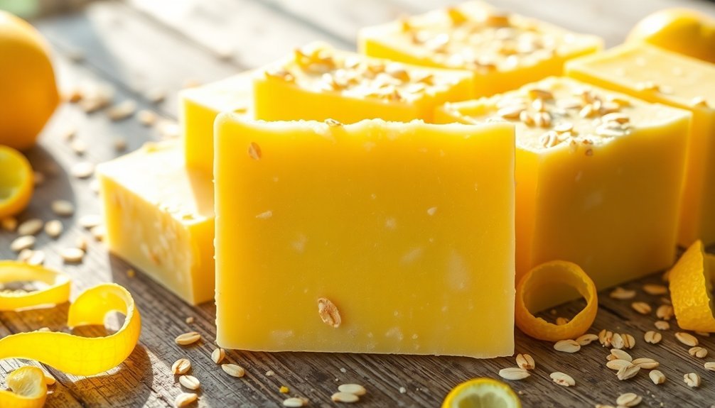 lemon oatmeal scrub bars