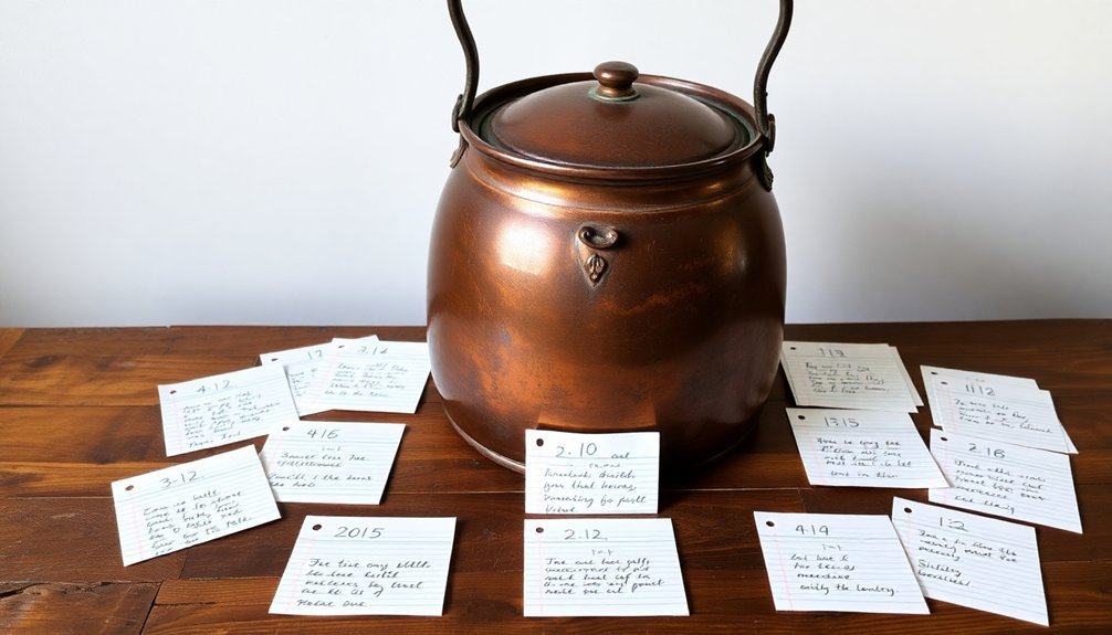 list of headings provided