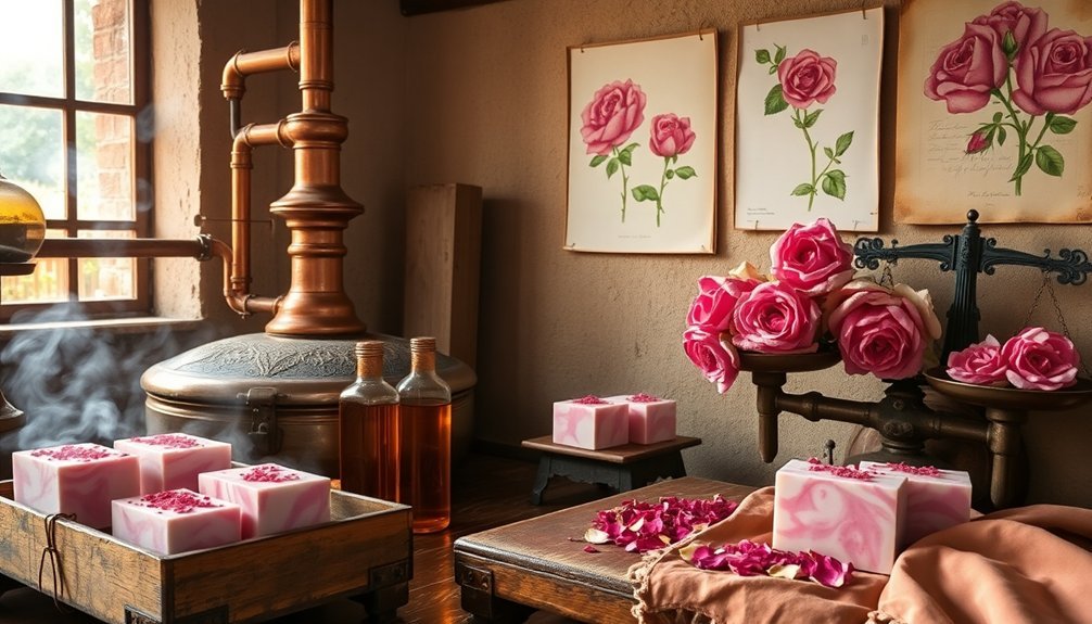 luxurious rose otto soaps