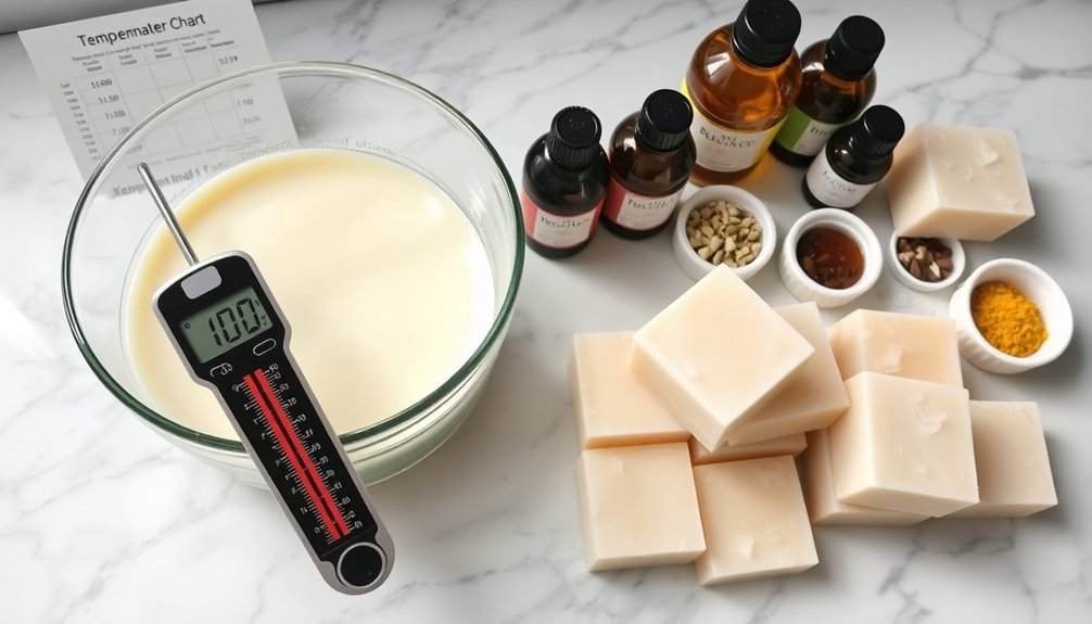 lye soap temperature tips