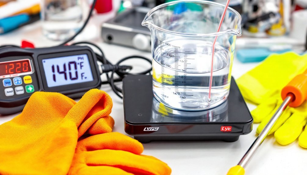 lye solution temperature management