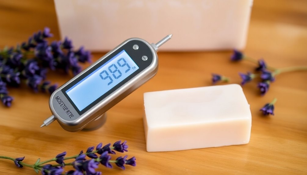 measuring soap moisture content