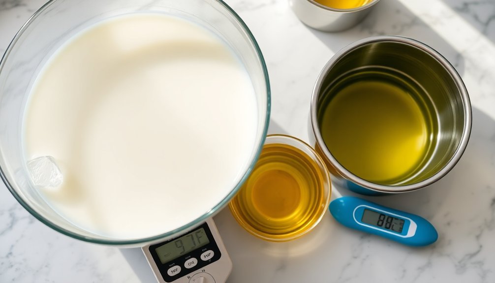 milk recipe temperature changes