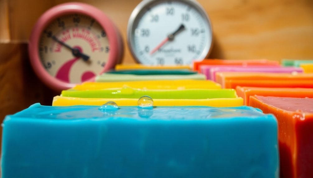 moisture disrupts saponification process