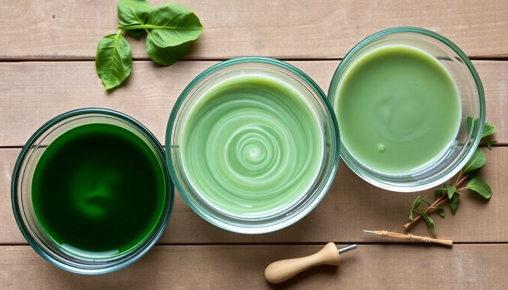 natural greens from spinach