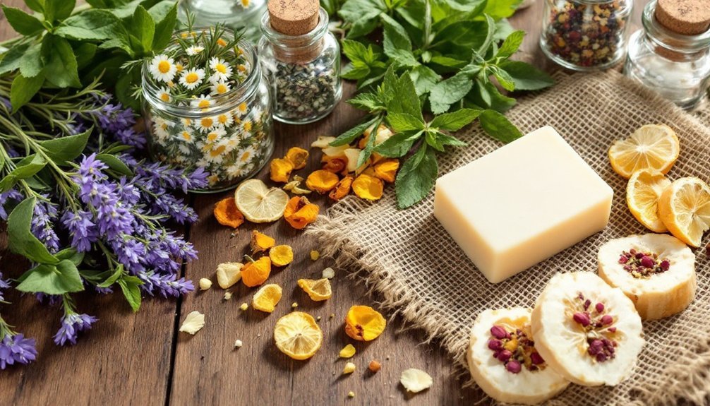 natural homemade herb bars