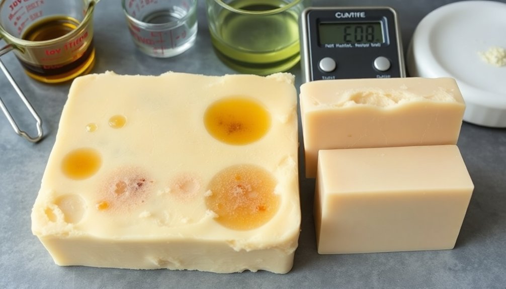 oil ratio soap errors